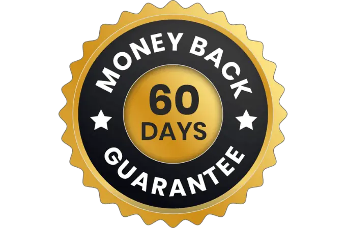 Prostadine 60 day money back guarantee badge for risk free purchase